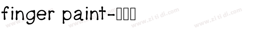 finger paint字体转换